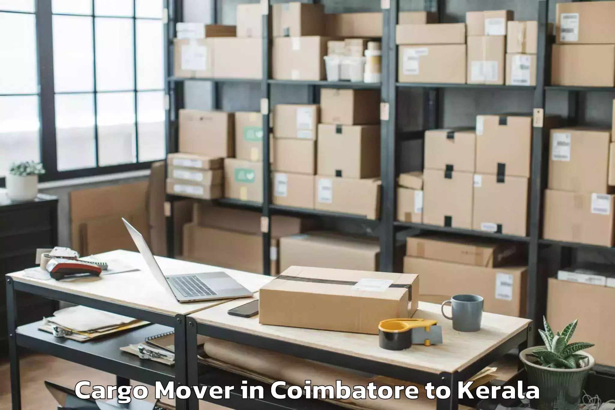 Top Coimbatore to Kerala Kalamandalam Cheruthuru Cargo Mover Available